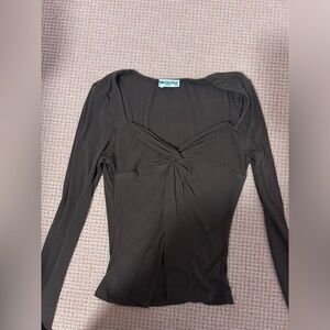 Brown Princess Polly twist front top. Lightly worn, great condition